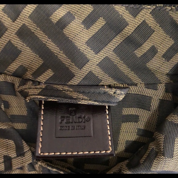 AUTHENTIC vintage Fendi Brown Zucca Monogram Double Breasted Coat. Pre-loved - Picture 4 of 5